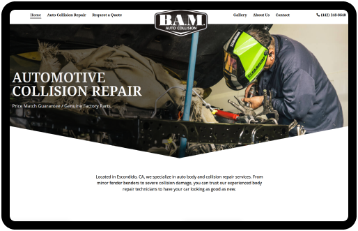Best Repair Shop Website Builder